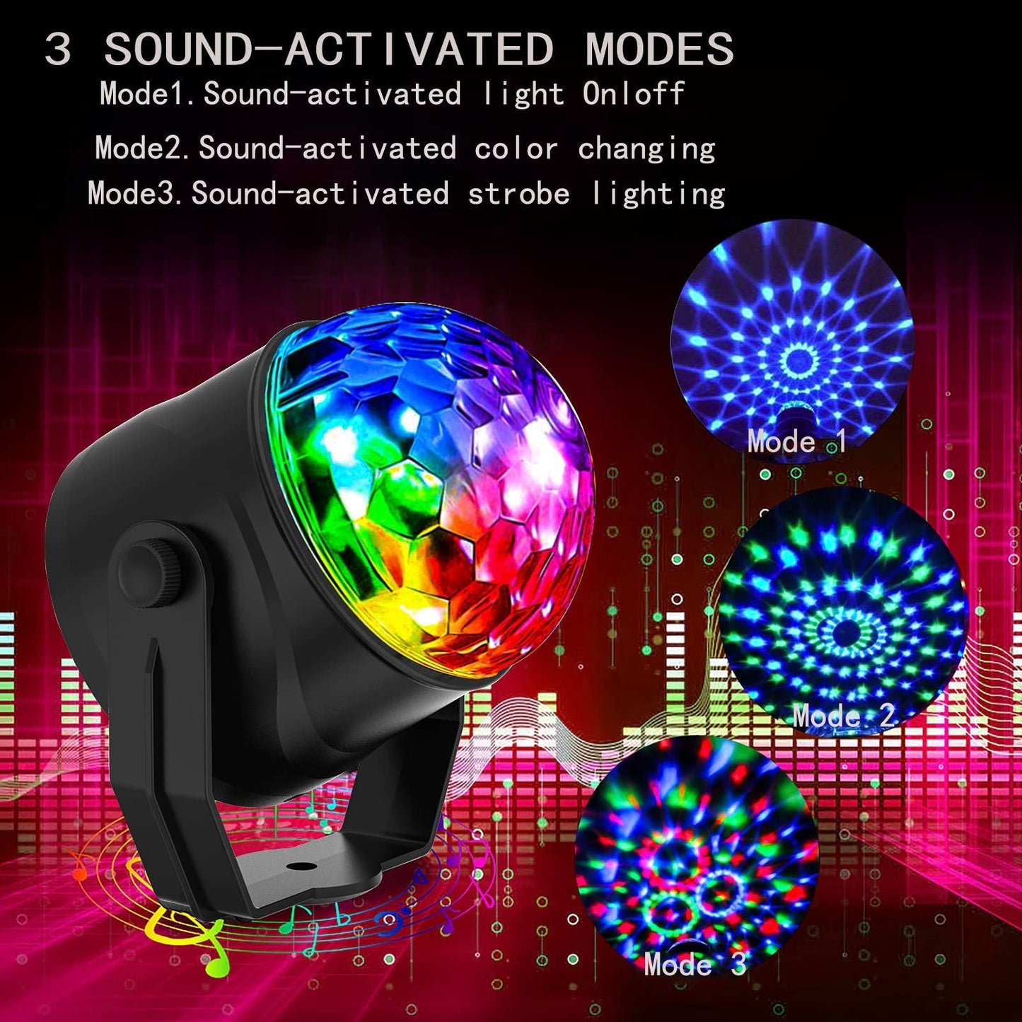 Boule Disco Magique Lumineuse Tournoyante