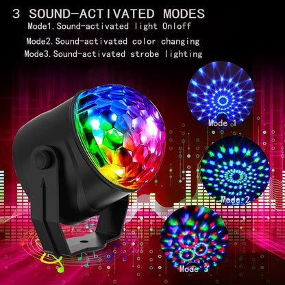 Boule Disco Magique Lumineuse Tournoyante