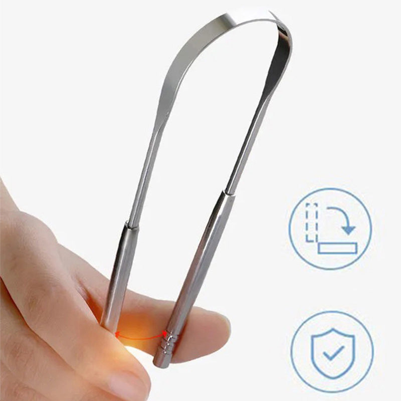 Ensemble de Gratte-Langues en Acier Inoxydable
