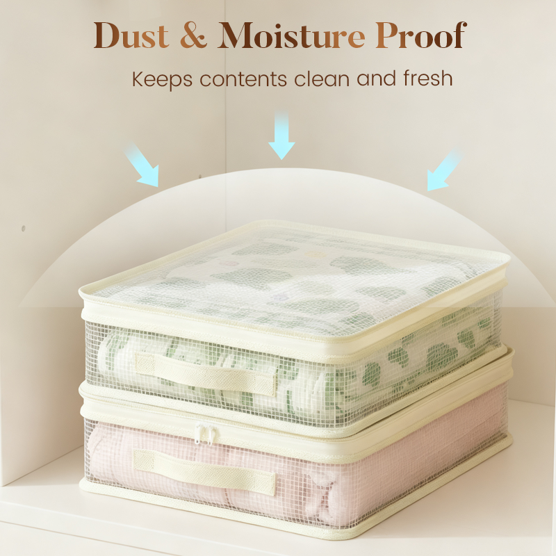 【Qualité Suprême】🌸 Sacs Transparents Renforcés – Poignées solides, protection anti-humidité, idéal pour couettes & vêtements !