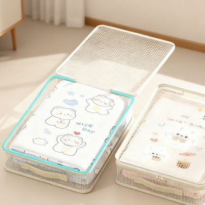 【Qualité Suprême】🌸 Sacs Transparents Renforcés – Poignées solides, protection anti-humidité, idéal pour couettes & vêtements !