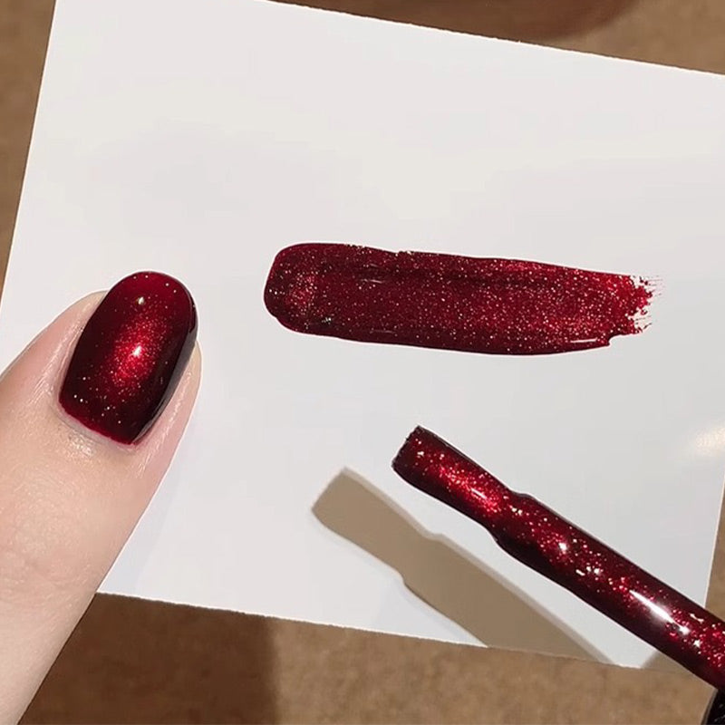 ✨ 44 % de réduction ! Vernis à ongles gel brillant effet œil de chat – Finition magnétique, longue tenue & éclat multidimensionnel 🌟💅