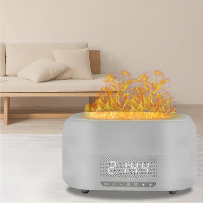 Diffuseur d'arôme à effet flamme avec humidificateur et enceinte Bluetooth