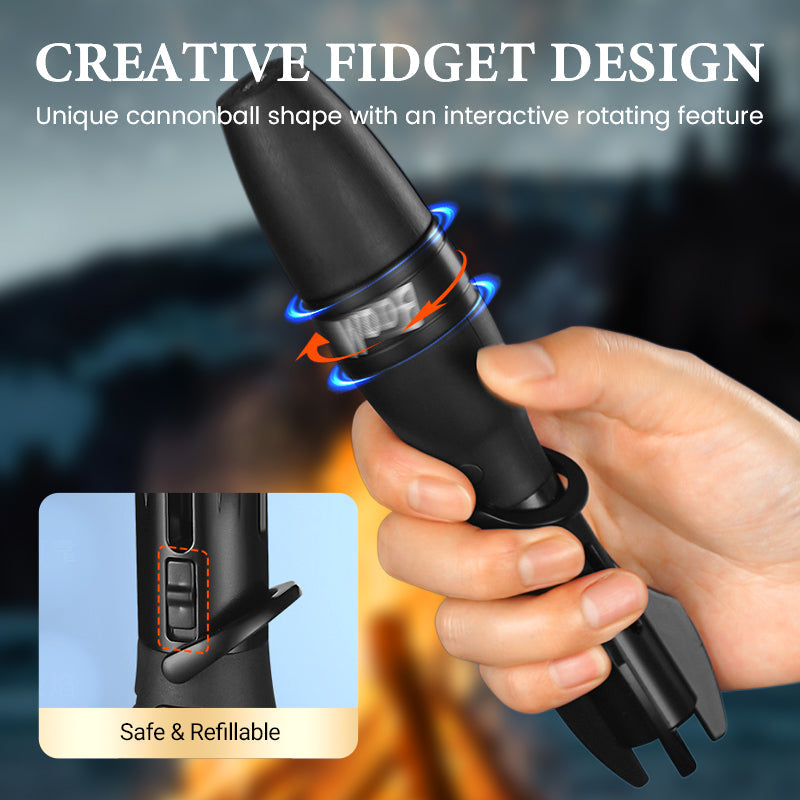🚀 Briquet Fusée Anti-Stress - Flamme Anti-Vent et Plaisir Ludique ! 🎁
