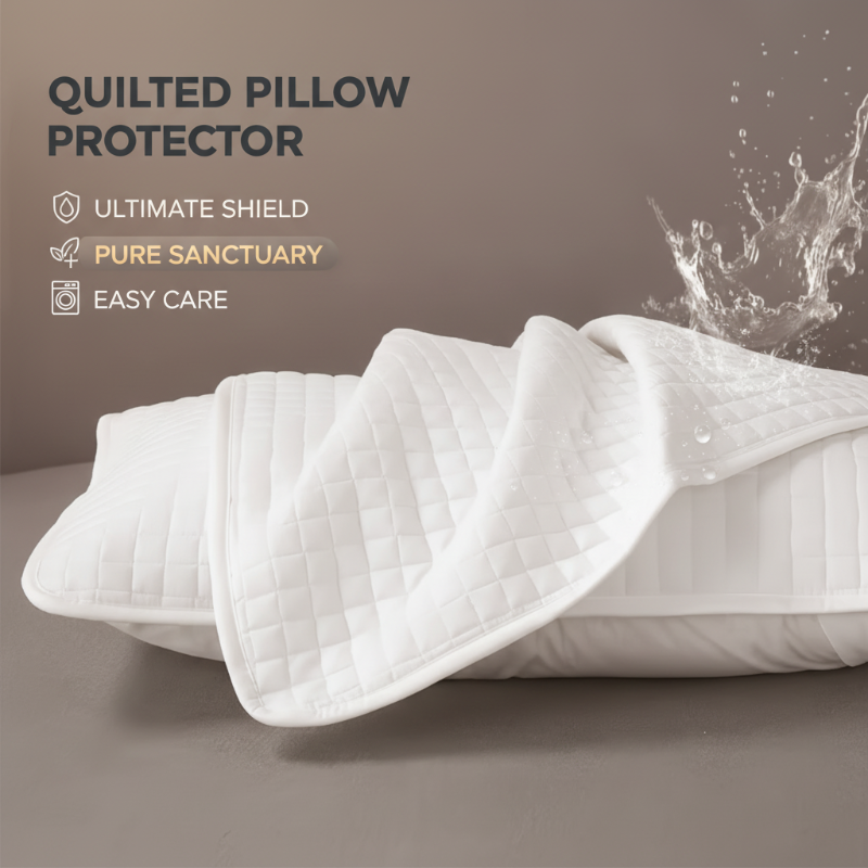Protège-oreiller matelassé pour prévenir le jaunissement