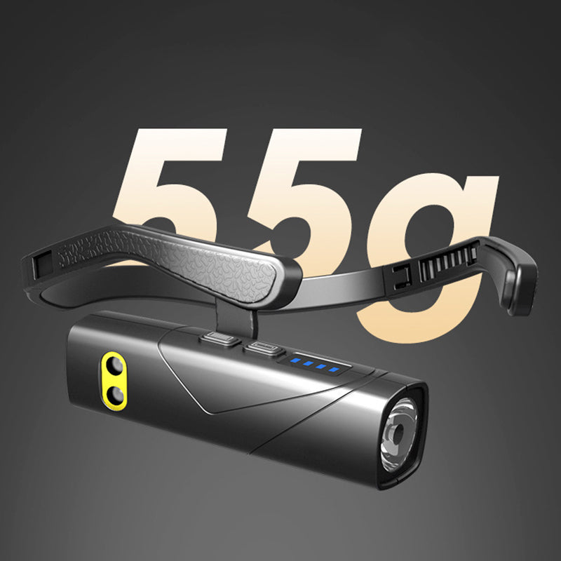 📢📢50 % de réduction !!!🎅Lampe frontale LED ultra-légère à porter sur l’oreille : 5 modes, détection gestuelle & batterie intelligente ! 💡🏃‍♂️