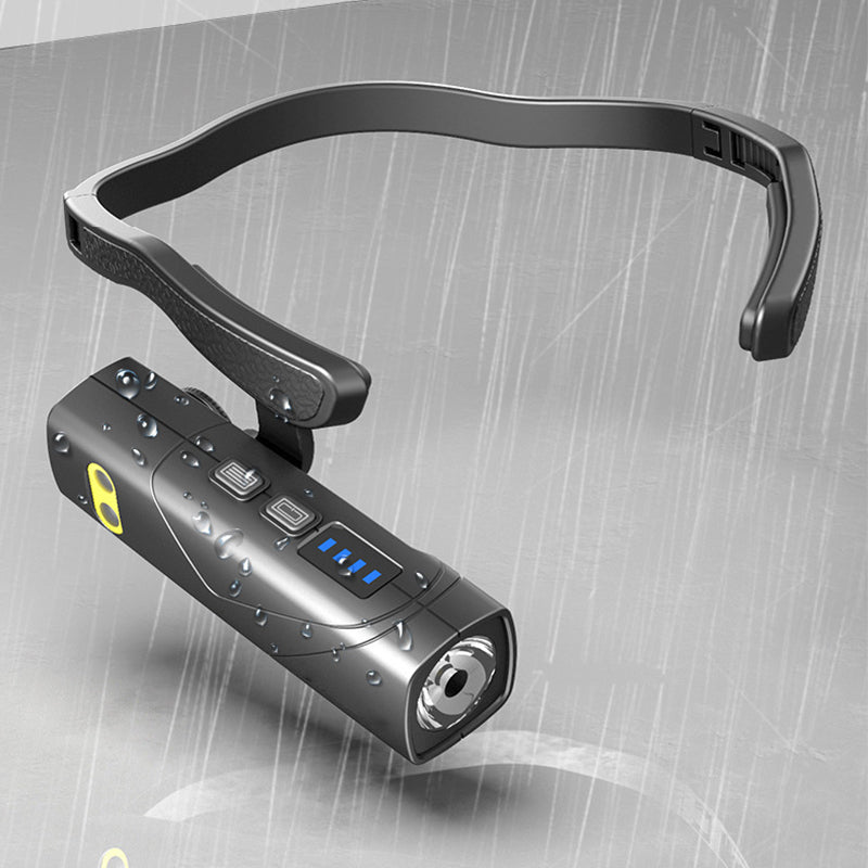 📢📢50 % de réduction !!!🎅Lampe frontale LED ultra-légère à porter sur l’oreille : 5 modes, détection gestuelle & batterie intelligente ! 💡🏃‍♂️