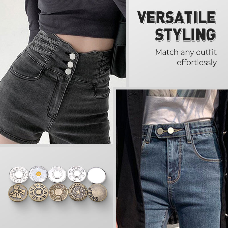 👖 50% OFF ! ✨ Jeans Amovibles Sans Couture - Boutons Magnétiques Invisibles pour un Style Adjustable et Confy 🧲🔗