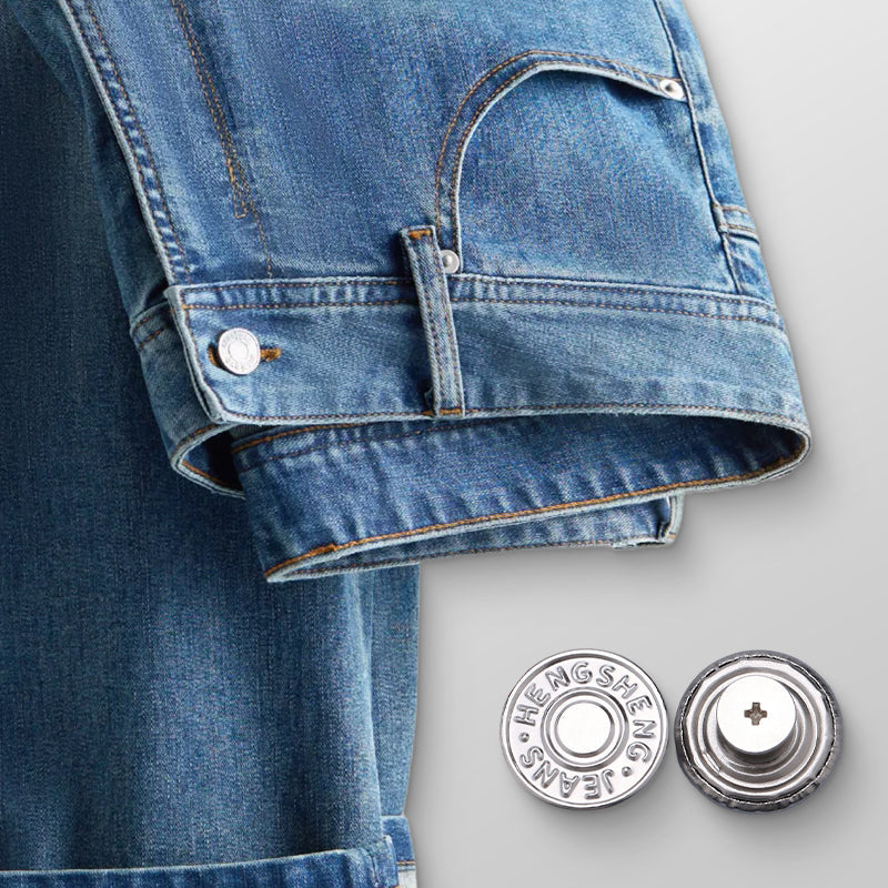👖 50% OFF ! ✨ Jeans Amovibles Sans Couture - Boutons Magnétiques Invisibles pour un Style Adjustable et Confy 🧲🔗