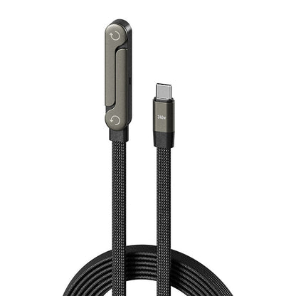📢📢50 % de réduction !!! ✨Câble de recharge rapide 240 W avec support pour téléphone réglable
