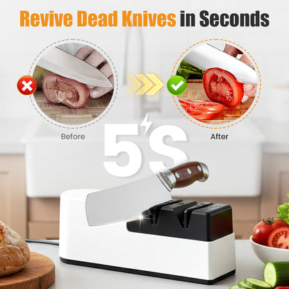 ✨ 60% de réduction !  ✂️Aiguiseur de Couteaux Électrique Haute Performance✨Technologie USB Rapide & Moteur Intelligent