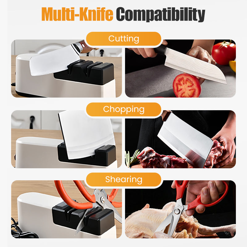 ✨ 60% de réduction !  ✂️Aiguiseur de Couteaux Électrique Haute Performance✨Technologie USB Rapide & Moteur Intelligent
