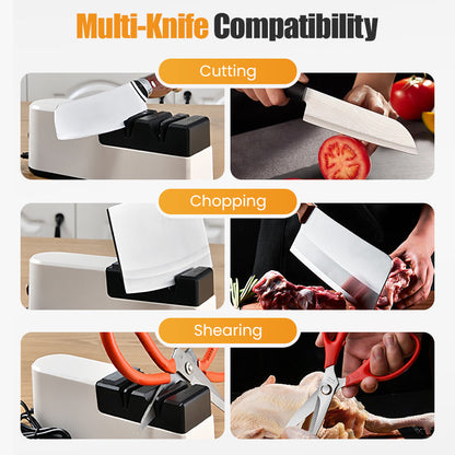 ✨ 60% de réduction !  ✂️Aiguiseur de Couteaux Électrique Haute Performance✨Technologie USB Rapide & Moteur Intelligent