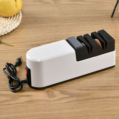 ✨ 60% de réduction !  ✂️Aiguiseur de Couteaux Électrique Haute Performance✨Technologie USB Rapide & Moteur Intelligent