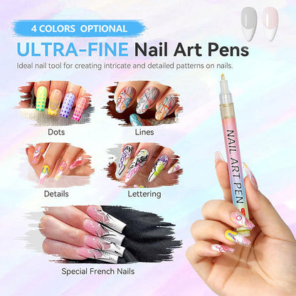 🎄 Promotion Exceptionnelle de Noël🎁Kit de 12 Stylos Professionnels pour Nail Art