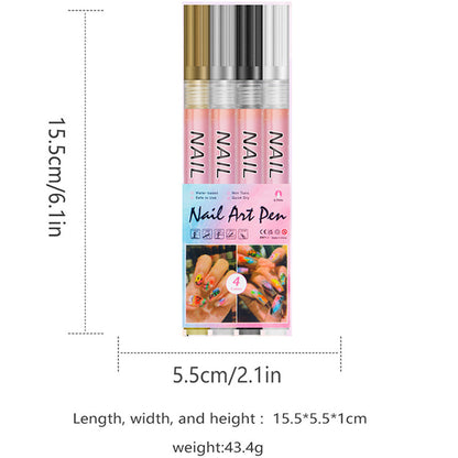 🎄 Promotion Exceptionnelle de Noël🎁Kit de 12 Stylos Professionnels pour Nail Art