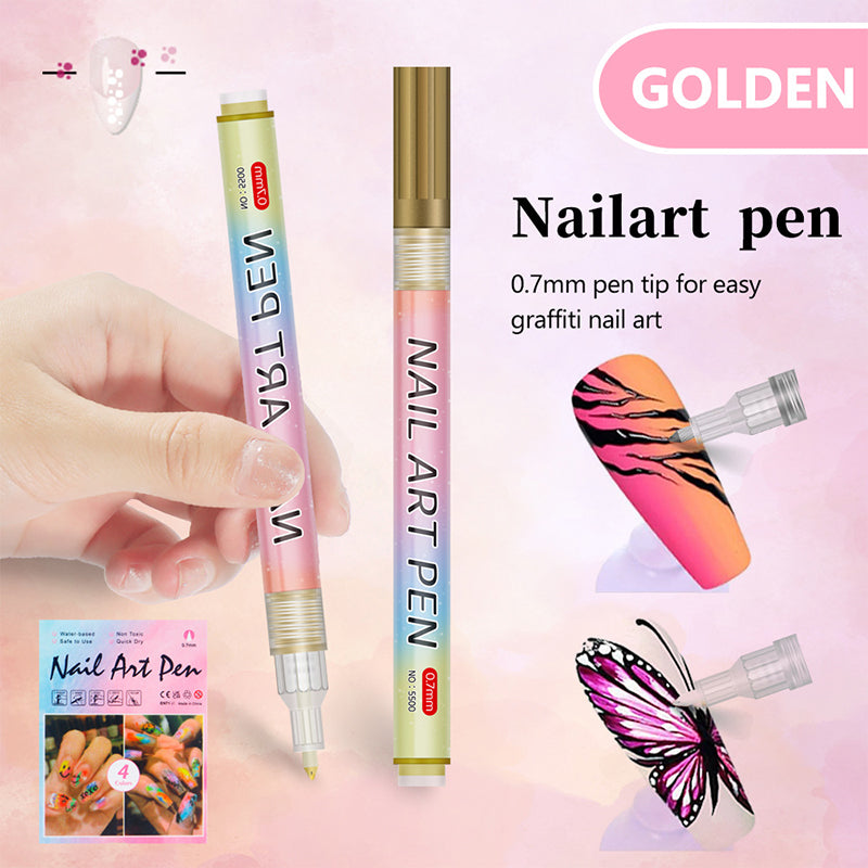 🎄 Promotion Exceptionnelle de Noël🎁Kit de 12 Stylos Professionnels pour Nail Art