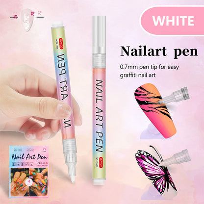 🎄 Promotion Exceptionnelle de Noël🎁Kit de 12 Stylos Professionnels pour Nail Art