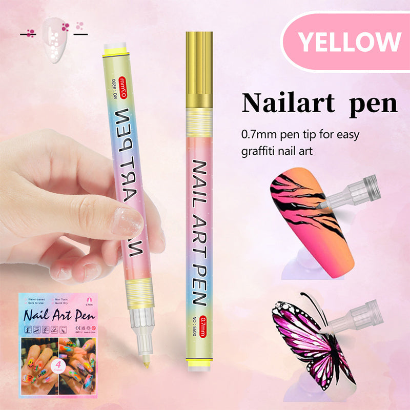 🎄 Promotion Exceptionnelle de Noël🎁Kit de 12 Stylos Professionnels pour Nail Art