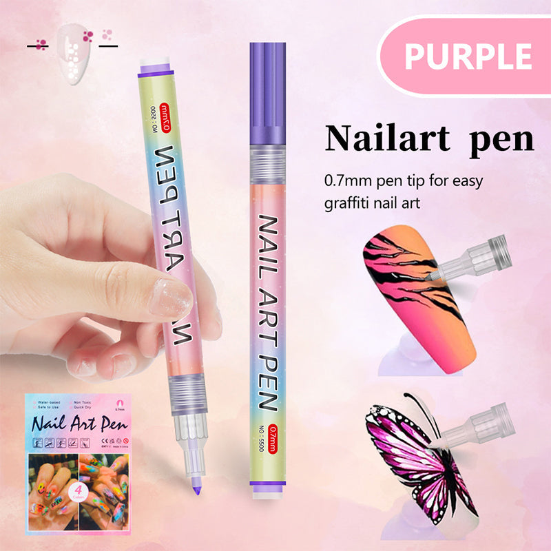 🎄 Promotion Exceptionnelle de Noël🎁Kit de 12 Stylos Professionnels pour Nail Art