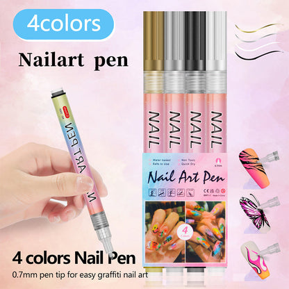 🎄 Promotion Exceptionnelle de Noël🎁Kit de 12 Stylos Professionnels pour Nail Art