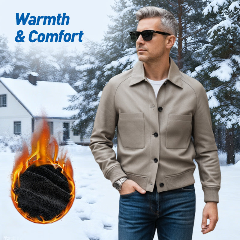 🧥 60 % DE RÉDUCTION ! ✨ Veste homme en similicuir sur mesure 2025 – Finitions haut de gamme, coupe classique et tissu respirant 💎📦