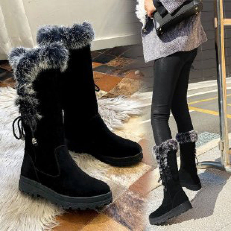 ✨ Bottes pour femmes chaudes, antidérapantes et résistantes❄️