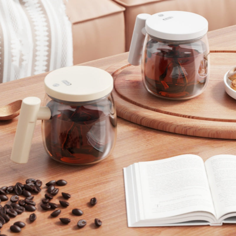 📢📢60 % de réduction !!!✨Mug à café électrique portable avec agitateur et poignée