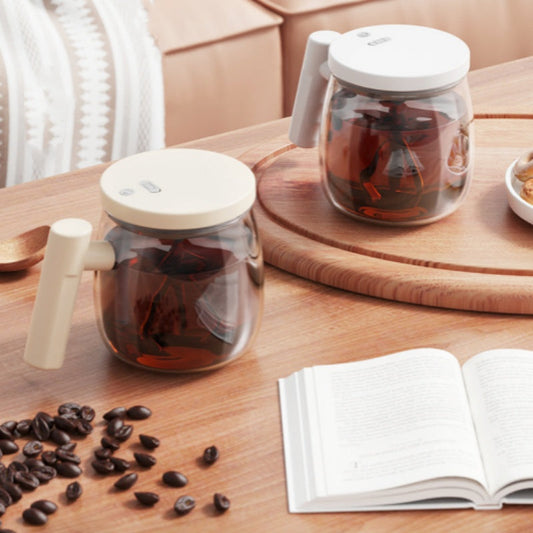 📢📢60 % de réduction !!!✨Mug à café électrique portable avec agitateur et poignée