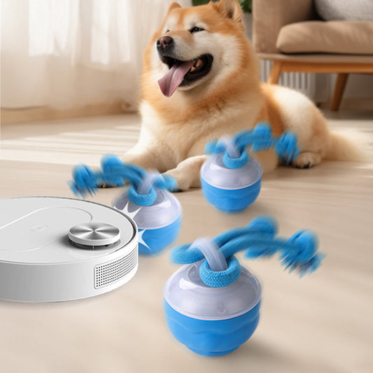 📢📢62 % de réduction !!!  💖🐾Balle Interactive Électronique Apaisante pour Animaux de Compagnie – Trois Modes, Évitement des Obstacles & Plus! 🐶💡
