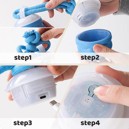 Balle interactive électronique apaisante pour animaux de compagni