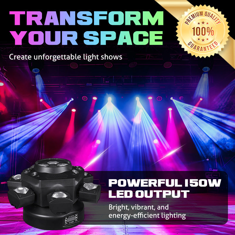 🎄 Promotion Spéciale Noël -49％ ！Multi-Beam LED Atmosphere Light - La Magie Lumineuse à 360° ! 🌟✨