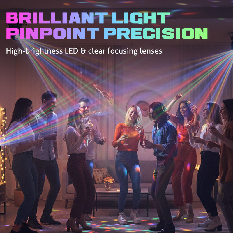 🎄 Promotion Spéciale Noël -49％ ！Multi-Beam LED Atmosphere Light - La Magie Lumineuse à 360° ! 🌟✨