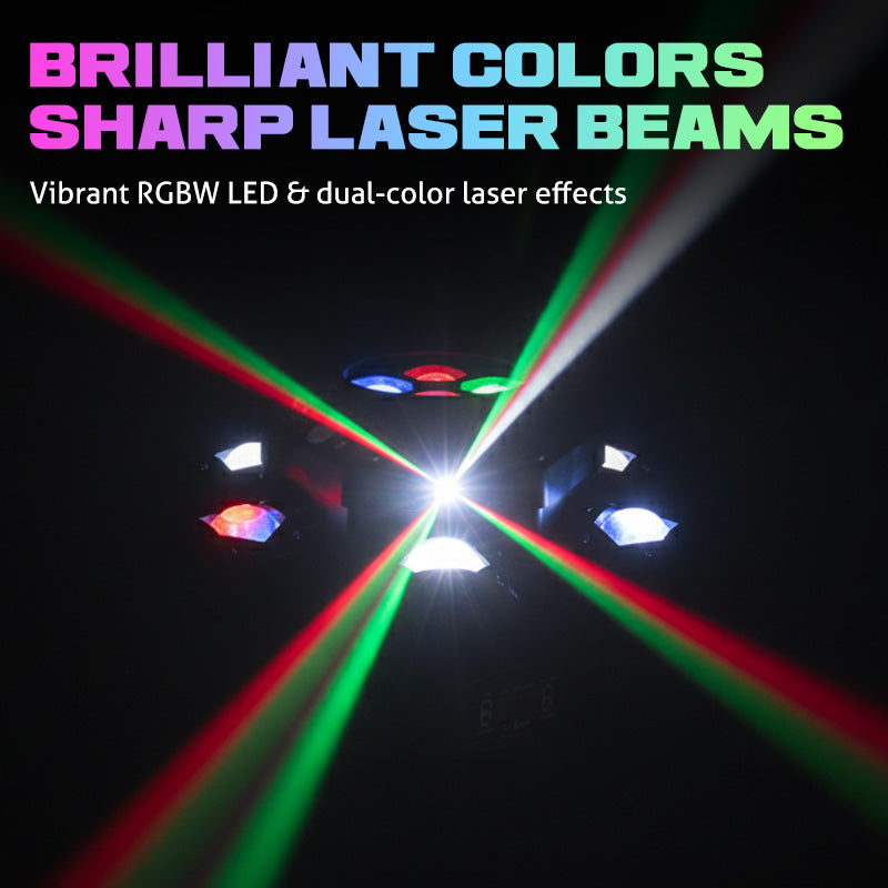 🎄 Promotion Spéciale Noël -49％ ！Multi-Beam LED Atmosphere Light - La Magie Lumineuse à 360° ! 🌟✨