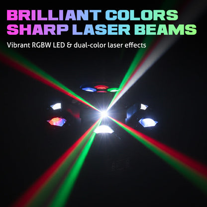 🎄 Promotion Spéciale Noël -49％ ！Multi-Beam LED Atmosphere Light - La Magie Lumineuse à 360° ! 🌟✨