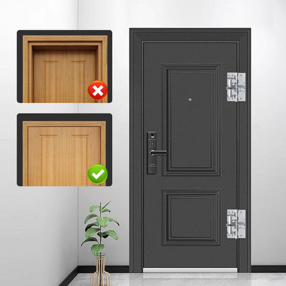 📢📢50 % de réduction !!!🎅Charnière de porte à ressort de fermeture automatique (équipée de vis)