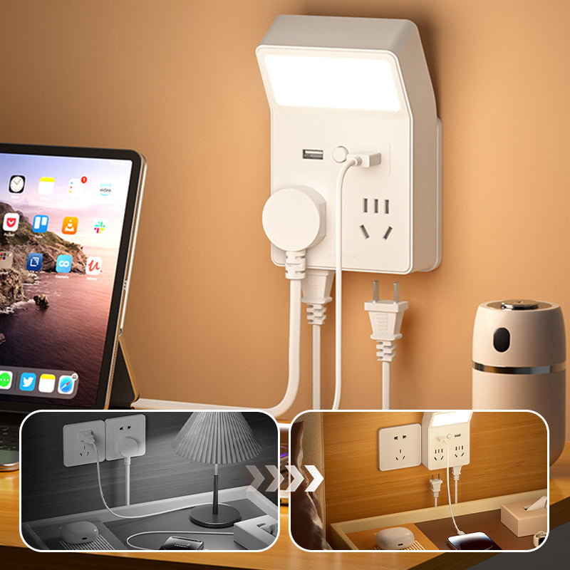 Adaptateur secteur multiport avec bouton d'alimentation indépendant