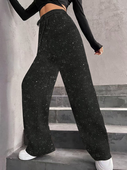 👖 Pantalon Large à Paillettes Femme – Éclat de Fête & Confort Garanti ✨