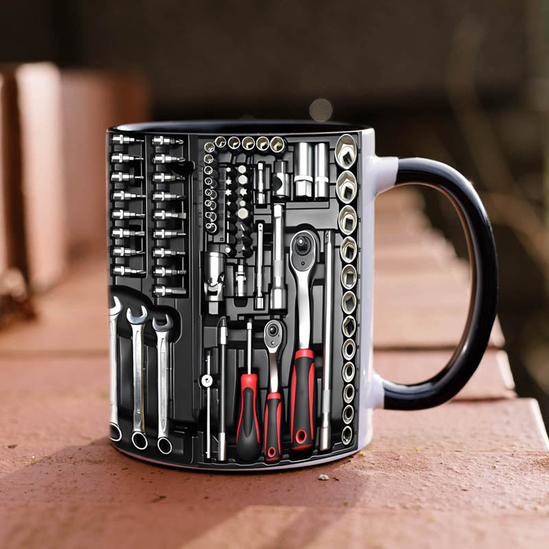 🏆🔨Tasse à café amusante – Coffret à outils pour mécaniciens☕