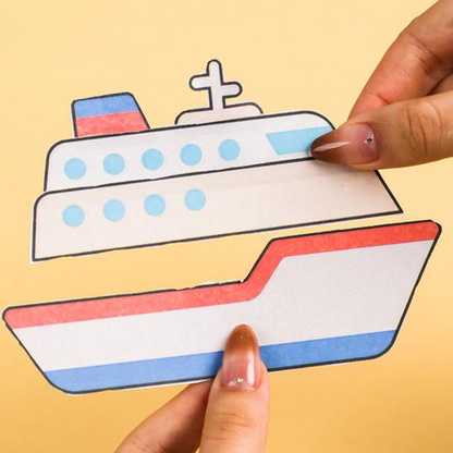 Kit de découpe de papier et d'autocollants à faire soi-même pour enfants