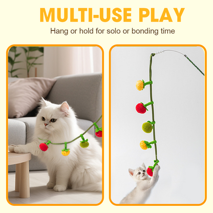 🐱 Plus de nuits tranquilles ! 💥Ficelle de jeu en forme de fruit pour fatiguer votre chat naturellement