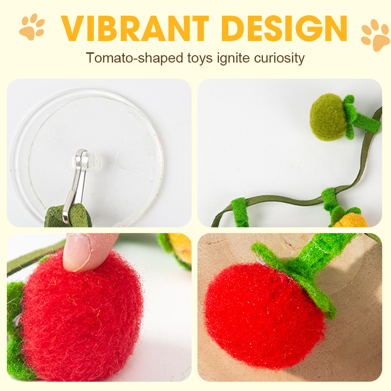 🐱 Plus de nuits tranquilles ! 💥Ficelle de jeu en forme de fruit pour fatiguer votre chat naturellement