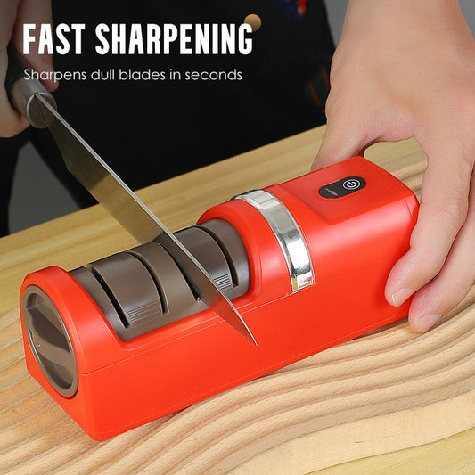🔥50 % DE RÉDUCTION ! 🔪 Affûteur de couteaux automatique pour la cuisine – Ultra-rapide, sûr et ultra-tranchant ✨