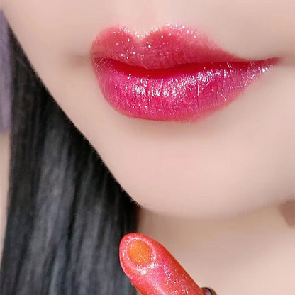🔥 Promotion Éclair de Noël – 49% de réduction ! 💄 Rouge à Lèvres Pailleté Hydratant qui Change de Couleur – Double Couche, Longue Tenue & Activation Thermique