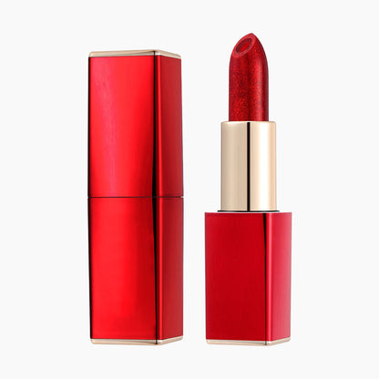 🔥 Promotion Éclair de Noël – 48% de réduction ! 💄 Rouge à Lèvres Pailleté Hydratant qui Change de Couleur – Double Couche, Longue Tenue & Activation Thermique