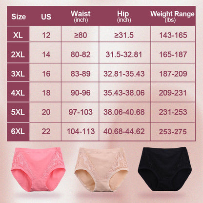 (Achetez 5, obtenez 5 gratuits) Culottes à Taille Haute Anti-fuite en Coton et Taille Plus