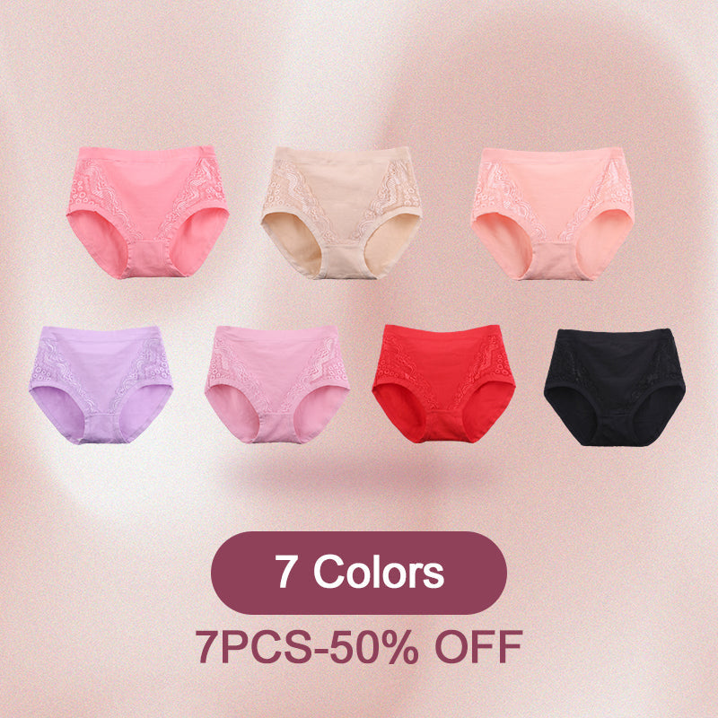(Achetez 5, obtenez 5 gratuits) Culottes à Taille Haute Anti-fuite en Coton et Taille Plus