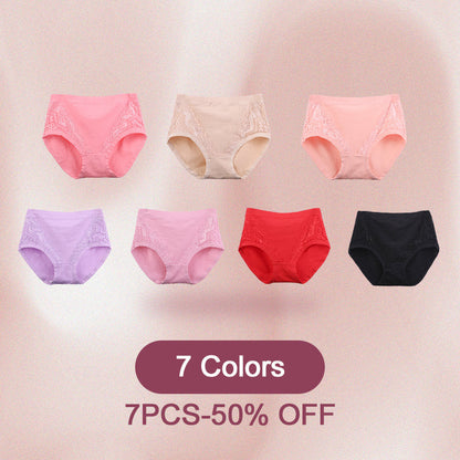 (Achetez 5, obtenez 5 gratuits) Culottes à Taille Haute Anti-fuite en Coton et Taille Plus