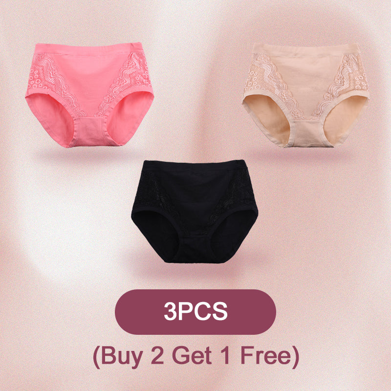(Achetez 5, obtenez 5 gratuits) Culottes à Taille Haute Anti-fuite en Coton et Taille Plus