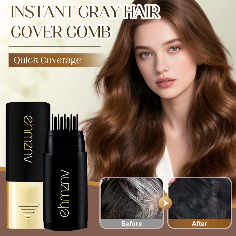🛒 ACHETEZ 1, OFFERT 1 ! ✨ Peigne Instantané pour Cheveux – Couvre les Gris, Application Rapide & Résistant à l'Eau 🌿💇‍♀️